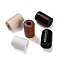 Maple Wood Beads, Tube, Mixed Color, 12x8mm, Hole: 3.5mm