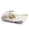 Velvet Brooch Storage Boxes, Square, Plum, 9x9x3.5cm