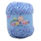 Polyester Yarn, Tweed Yarn, for Sweater Hat, for Knitting Crochet Supplies, Cornflower Blue, 2mm, about 85.30 Yards(78m)/Skein