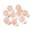 Transparent Acrylic Beads, Two-Tone, Round, PeachPuff, 7.5x7mm, Hole: 1.8mm, about 368~388pcs/97g