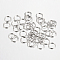 Iron Open Jump Rings, Round, Platinum, 10x1.0mm, 18 Gauge, Inner Diameter: 8mm, about 5600pcs/1000g