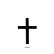 Alloy Self-adhesion Car Stickers, Cross, Black, 63x46mm