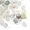 Transparent Glass Beads, Mixed Shapes, Gainsboro, 5.5~16x6~11.5x6.5~10.5mm, Hole: 1.2~1.6mm, about 1470pcs/1000g