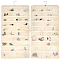 1Pc Non-Woven Fabrics Jewelry Hanging Bag, Wall Shelf Wardrobe Jewelry Roll, with Rotating Hook and Transparent PVC 80 Grids, Rectangle, Moccasin, 84.5x42.5x0.4cm