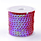 Eco-Friendly Plastic Paillette Beads, Sequins Beads, Ornament Accessories, AB Color, Flat Round, Red, 6mm, about 5m/roll