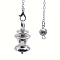 Alloy Pointed Dowsing Pendulums, Cone, Platinum, 180mm