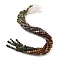 Natural Grey Agate and Indian Agate Beads Strands, Gradient Style, Round, 10mm, about 38pcs/strand, 15.35''(39cm)