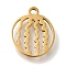 201 Stainless Steel Pendants, Fruit Charms, Watermelon, 12x10x1mm, Hole: 1.2mm