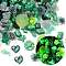 Luminous Opaque Resin Cabochons, Mixed Shapes, Sea Green, 6~18.5x5.5~18.5x2~10mm, about 3000pcs/set
