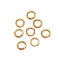 Brass Jump Rings, Cadmium Free & Lead Free, Ring, Golden, 20 Gauge, 5x0.8mm, Inner Diameter: 3.4mm