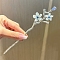 Alloy Hair Sticks, Hair Accessories for Women Girls, Flower, 180mm
