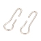 Tarnish Resistant 201 Stainless Steel Quick Link Connectors, Necklace Linking, Stainless Steel Color, 12x4x0.5mm