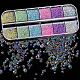 3dネイルアートガラスミニボールビーズ  diy芸術の丸い装飾を爪  ラウンド  ミックスカラー  2~3.5mm MRMJ-YW0002-056-1