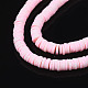 Handmade Polymer Clay Beads Strands CLAY-R089-6mm-171-3