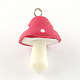 Handmade Mushroom Polymer Clay Pendants CLAY-R060-97B-1
