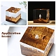 Imitation de bois de santal inachevé surface de la planète DIY-E030-01-2