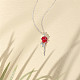 Shegrace rose rhodié 925 colliers pendentif en argent sterling JN994C-3