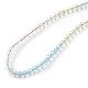 Bling Glass Round Beaded Necklace for Women NJEW-PH01490-02-2