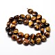 Natural Tiger Eye Nuggets Beads Strands G-J336-03-2