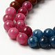 Fili di perle di quarzo naturale tinti rotondi G-T132-013C-01-3