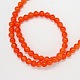 Jelly Style Round Spray Painted Glass Beads Strands X-DGLA-R001-4mm-12-1