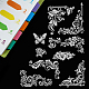 塩ビプラスチックスタンプ  DIYスクラップブッキング用  装飾的なフォトアルバム  カード作り  スタンプシート  花柄  16x11x0.3cm DIY-WH0167-56-237-5