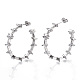 Brass Micro Pave Clear Cubic Zirconia Stud Earrings EJEW-N011-14P-NF-3