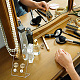 Delorigin 12 Stück 3 Stile Ohrring-Ausstellungsständer-Sets aus organischem Glas und Acryl EDIS-DR0001-09-5