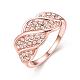 Exquisite Brass Czech Rhinestone Finger Rings for Women RJEW-BB02138-8-1