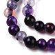 Chapelets de perles en agate rayée naturelle/agate à bandes G-T046-4mm-B01-3
