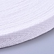 綿ツイルテープリボン  ヘリンボーンリボン  裁縫用  ホワイト  3/8インチ（10mm）  約50ヤード/ロール OCOR-TAC0005-05H-1