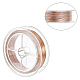 BENECREAT 0.5mm 24 Gauge Large Spool Tarnish Resistant Wire 60m Copper Wire with Dust Cover and Cartons for Beading Jewelry Making CWIR-BC0002-08R-2