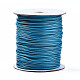 木綿糸ワックスコード  スプールで  スチールブルー  2mm  約90m /ロール YC-Q005-2mm-130-2