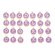 Буквица a ~ z алфавит эмалевые брелоки ENAM-Q437-10-1