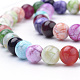 Natural Weathered Agate Beads Strands G-S249-02-8mm-3