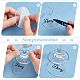 DIY Blank Wine Glass Charm Making Kit DIY-FG0004-59B-4