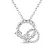 Collana con pendente in argento sterling Shegrace placcato rodio JN649A-1