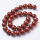 Natural Red Jasper Round Beads Strands GSR12mmC011-3