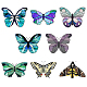 CREATCABIN 8Pcs Butterfly Window Stickers Animals Static Cling Glass Sticker Decals Double-Sided Anti-Collision Decor PVC Art for Home Nursery Bedroom Bathroom Glass Door Decorations DIY-WH0379-003-1