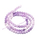 Chapelets de perles en jade lilas naturel G-P457-A03-01-3