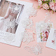 GORGECRAFT 7 Style 14Pcs Embroidery Lace Flower Patches Lace Sewing Fiber Ornaments DIY Garment Accessories for Wedding Bridal Dress Embellishment DIY Sewing Crafts DIY-GF0006-18-4