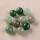 Perles d'aventurine naturelles perles de balle ronde G-I174-16mm-09-1
