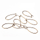 Brass Hoop Earrings Findings Kidney Ear Wires EC221-4NFAB-4