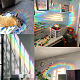 Regenbogen-PVC-Laser-Klebeaufkleber DIY-WH0273-49-3