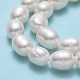 Hebras de perlas de agua dulce cultivadas naturales PEAR-J006-17E-01-4