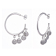 304 Stainless Steel Dangle Stud Earrings X-EJEW-JE04173-05-2