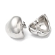 Boucles d'oreilles en forme de coeur en laiton plaqué en rack EJEW-Q766-10P-2