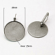 Brass Leverback Earring Findings KK-I004-P-2