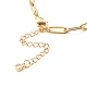 304 Stainless Steel Paperclip Chains Bracelet BJEW-JB06523-01-5