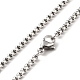 201 collier pendentif rectangle en acier inoxydable avec constellations pour femme NJEW-G015-01C-4